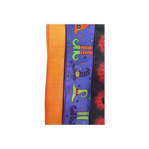 Halloween Witch Wreath Kit, Welcome My Pretties Sign & Ribbons, DIY Craft Bundle - Picture 7 of 8